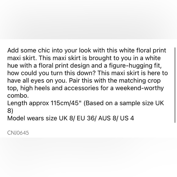 White floral print set - Picture 9 of 10